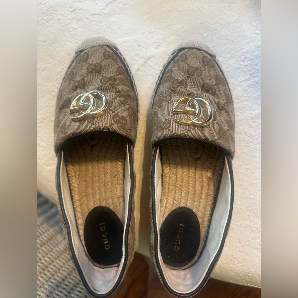 Gucci MATELASSÉ CANVAS ESPADRILLE